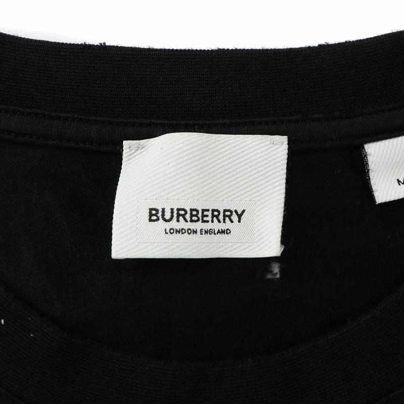 バーバリー 長袖Tシャツ カットソー ロンT クルーネック TBロゴ SP 黒 1240001025268_1.jpg