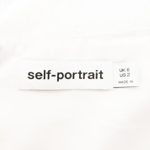 【セルフポートレイト】スターメッシュドレス　スパンコール　刺繍　UK6　美品 セルフポートレイト】スターメッシュドレス スパンコール 刺繍 UK6 美