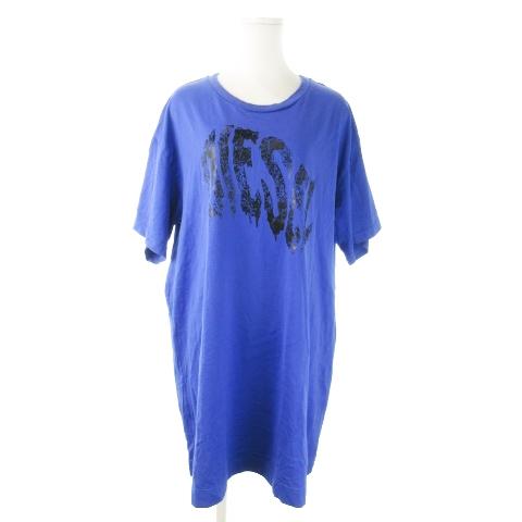 DIESEL ディーゼル Tワンピース ミニ 半袖 コットン プリント