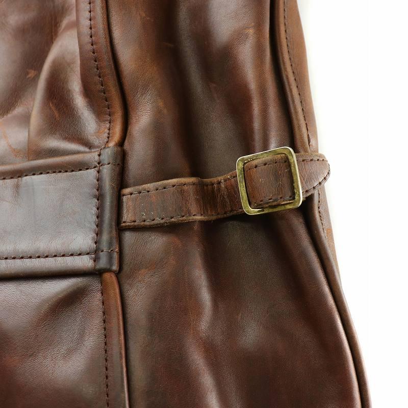 エアロレザージャケット ブラウン 馬皮 ホースハイド 36 Mサイズ 楽天市場】エアロレザー AERO LEATHER ライダースジャケット