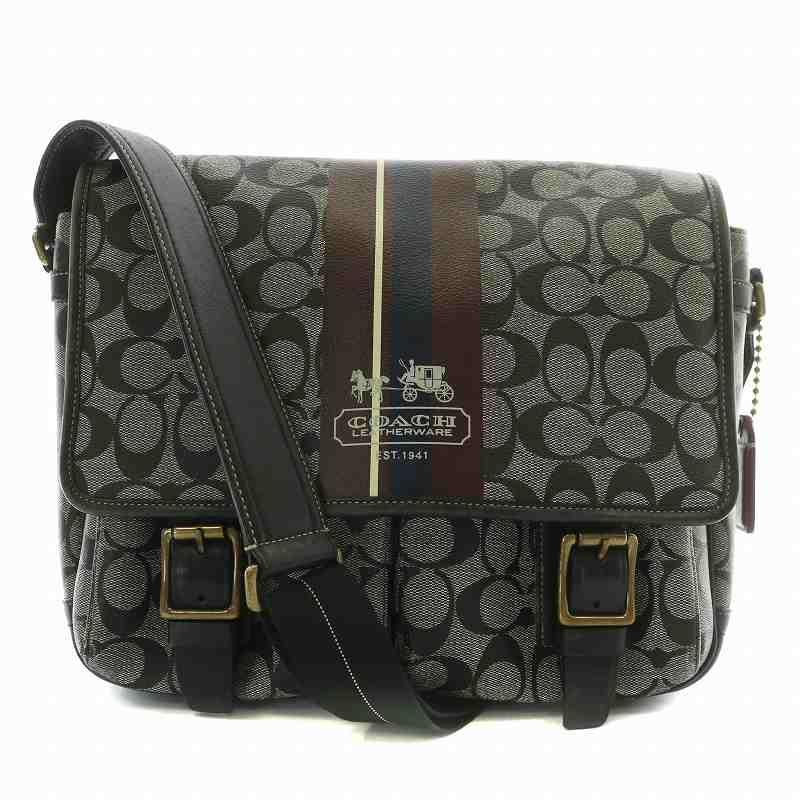 COACH（コーチ） ショルダーバッグ メッセンジャーバッグ PVC レザー