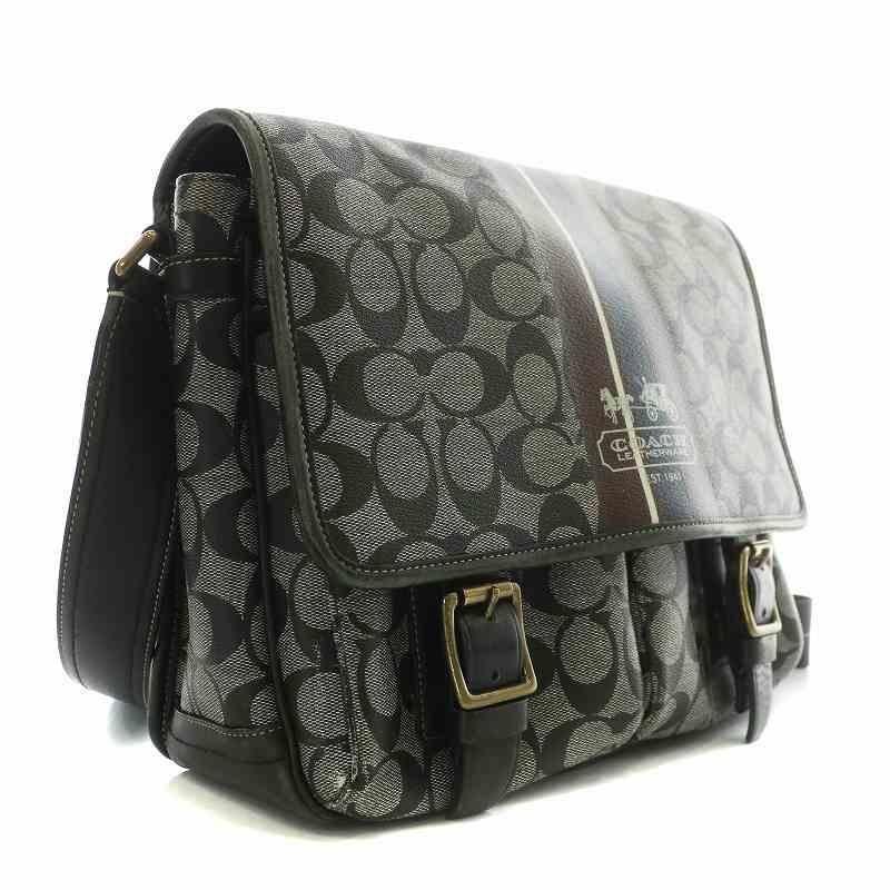 COACH（コーチ） ショルダーバッグ メッセンジャーバッグ PVC レザー