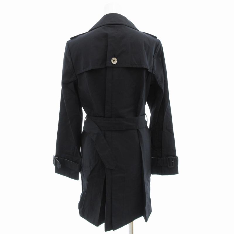 美品！COACH　ロングトレンチコート　ダブル　ネイビー　サイズS　ベルト付き COACH（コーチ） 未使用品 タグ付き ダブル トレンチコート ロング