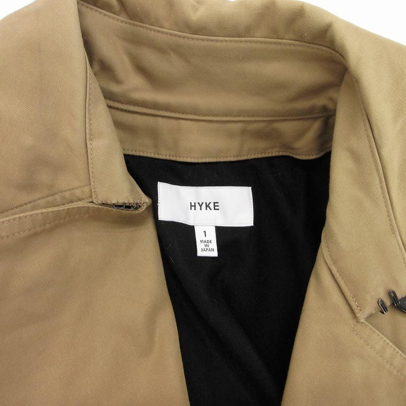 ハイク HYKE トレンチコート ジャケット ベルト付き エポレット 1