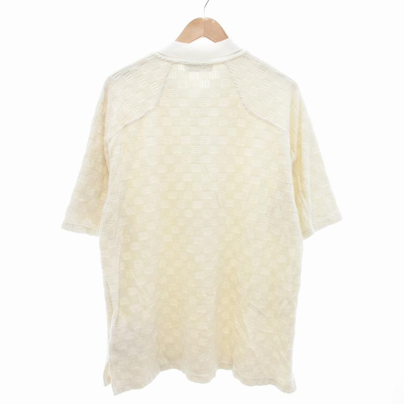 アンブッシュ AMBUSH モノグラムポロシャツ 半袖 ハーフジップ 総柄