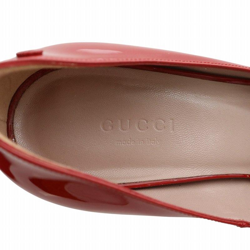 GUCCI（グッチ） パンプス エナメル ポインテッドトゥ ピンヒール