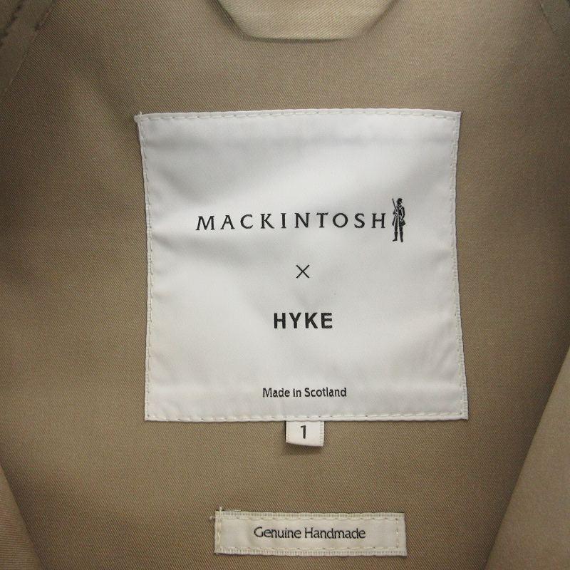 マッキントッシュ MACKINTOSH ×ハイク HYKE ゴム引き ステンカラー