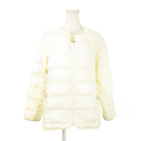 THE NORTH FACEレディースライトダウンジャケットクリーム THE NORTH FACE ザノースフェイス ダウンジャケット ノーカラー