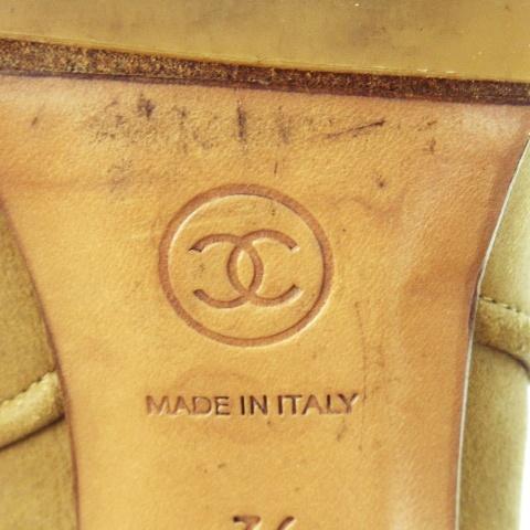 CHANEL シャネル ムートン レザー ショートブーツ ブーティ ココ