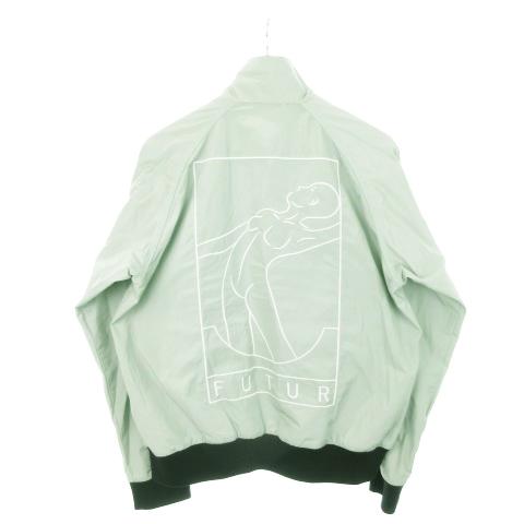 ミニスタンドカラージップアップブルゾン(02_Ｍ 50_グリーン): ｜ カタログ通販のハルメク FUTUR  ブルゾン ジャケット ジップアップ 刺繍 裏地メッシュ M 緑