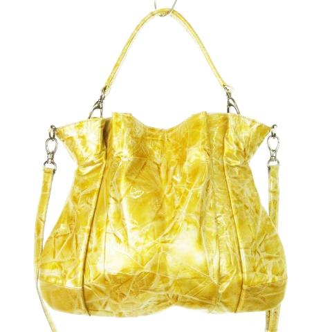 銀座かねまつ　2way ハンドバッグ　ショルダーバッグ 極美品 銀座かねまつ 希少カラー ターンロック ハンドバッグ