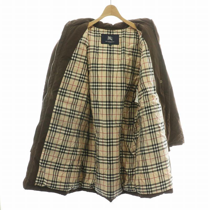 BURBERRY LONDONブラウン ダウンジャケット ベルト付き 38