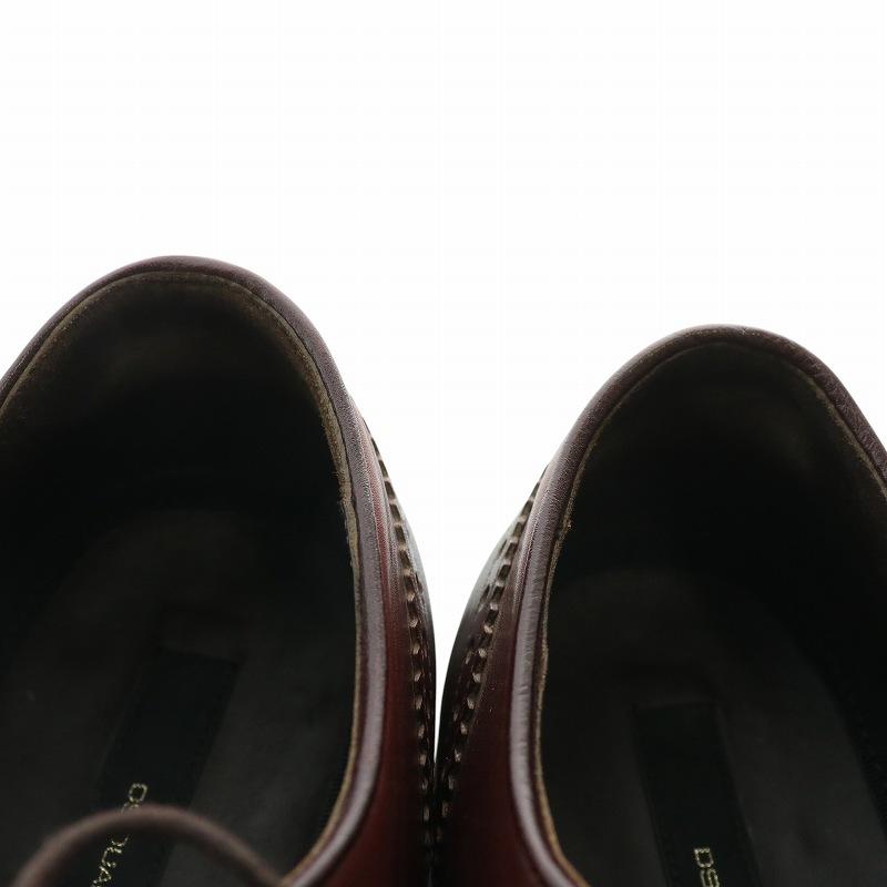 美品DSQUARED2ディースクエアードブラウンドレスシューズ靴42 DSQUARED2 ディースクエアード ビジネスシューズ ドレスシューズ