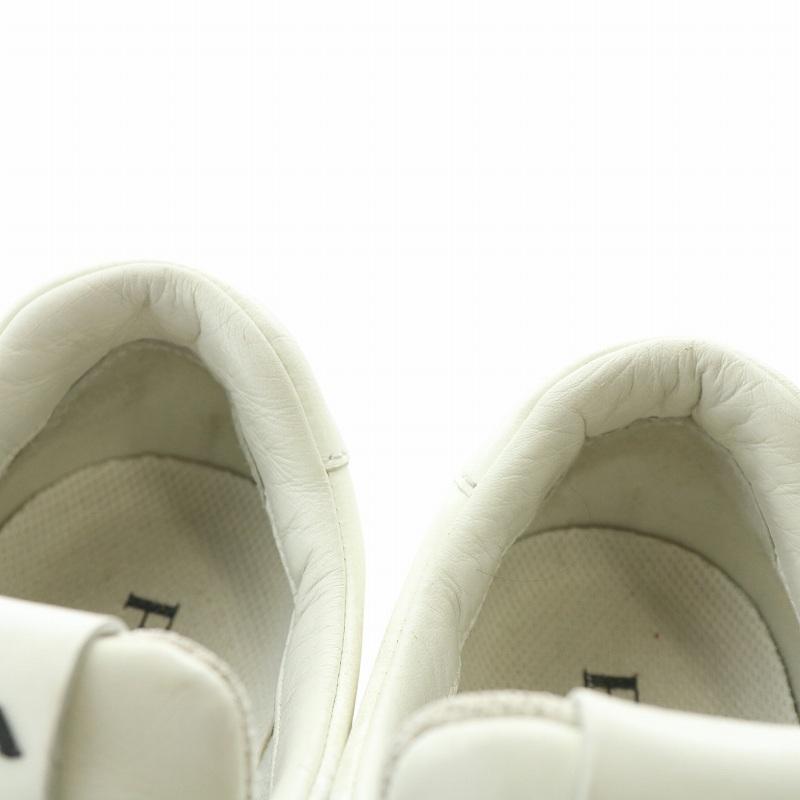 PRADA プラダ スニーカー レザー ローカット ロゴ 37 24cm 白 ホワイト