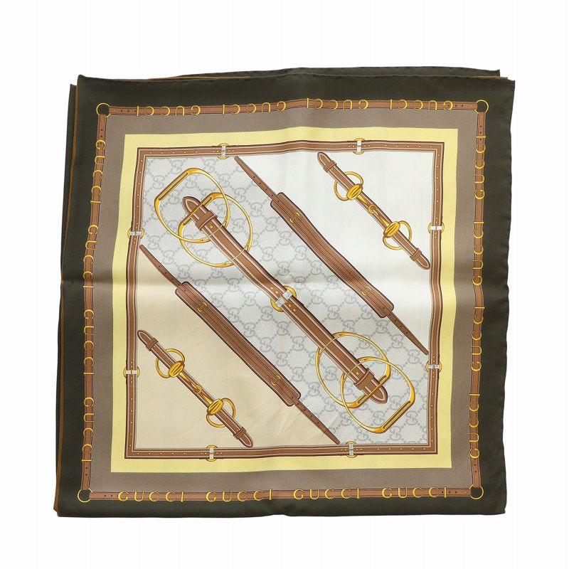 GUCCI（グッチ） GUCCI 786222 プリント シルク スカーフ ストール
