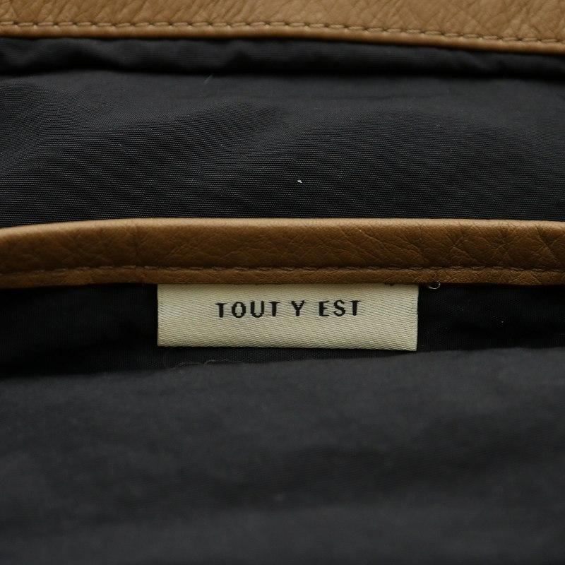 トゥティエ TOUT Y EST ハンドバッグ トート ワンショルダー レザー