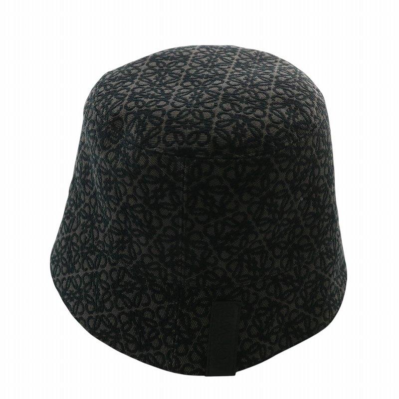 LOEWE リバーシブル　バケットハット ブラック LOEWE バケットハット 黒 リバーシブル 【公式通販】