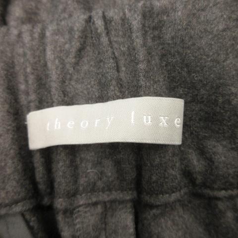 セオリーリュクス　パンツ　38 グレー　新品未使用 theory luxe セオリーリュクス 24AW ワイドパンツ ウエストゴム