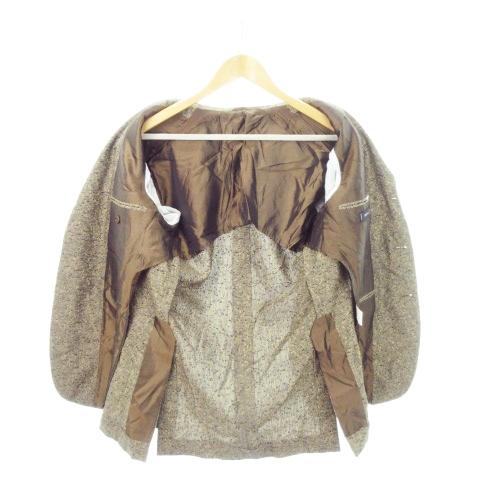 サルトリオ SARTORIO テーラードジャケット ツイード リネン 麻 シルク