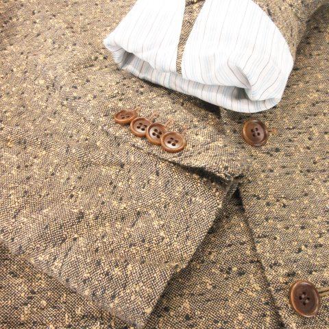 サルトリオ SARTORIO テーラードジャケット ツイード リネン 麻 シルク