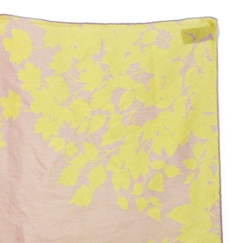 ディオール Dior ミッツァ リボンスカーフ ストール ロゴ 花柄 絹