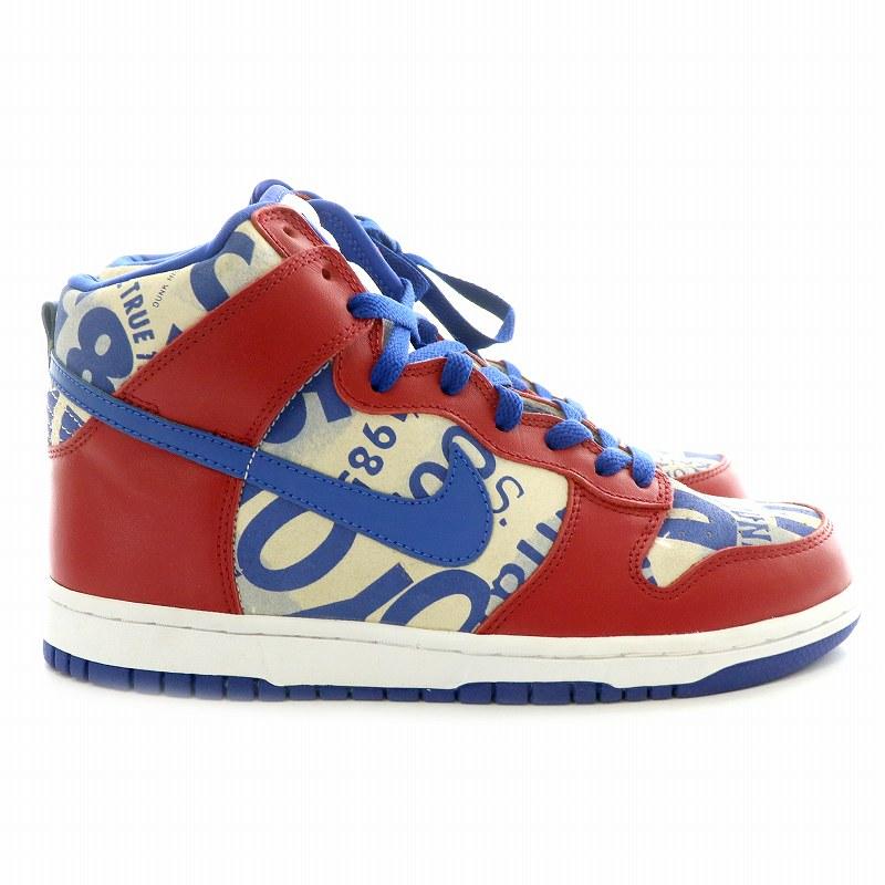 Nike CB ハイカットシューズ 青赤 ナイキ NIKE スニーカー レザー AIR JORDAN 1 MID エア