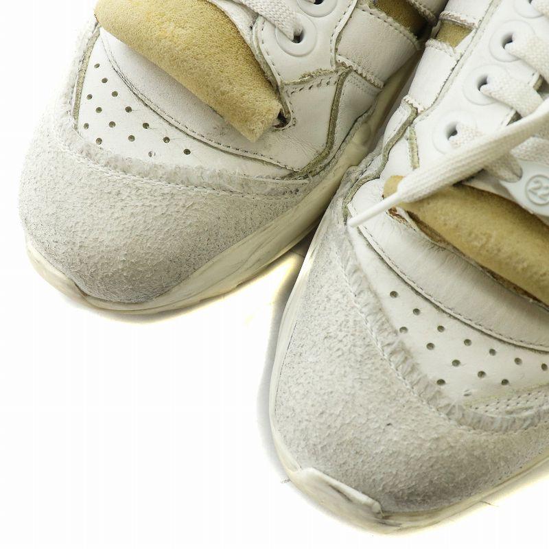 【中古】Martin Margiela 22 Retro Fit スニーカー レザー 厚底 ローカット シャークソール 38 24cm 白 S58WS0120 マルタンマルジェラ 22 Martin Margiela Retro Fit スニーカー レザー