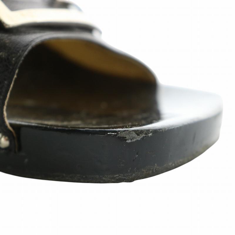 FENDI（フェンディ） マンマ ミュール サンダル エナメル レザー