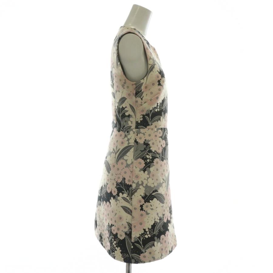 RED VALENTINO ベージュ ドット柄 ノースリーブ ワンピース レッド ヴァレンティノ RED VALENTINO 近年モデル ワンピース