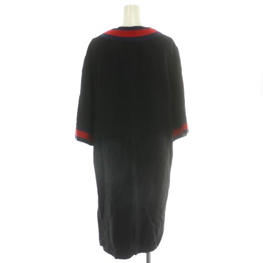 GUCCI（グッチ） ワンピース ロング 半袖 Vネック シェリーライン