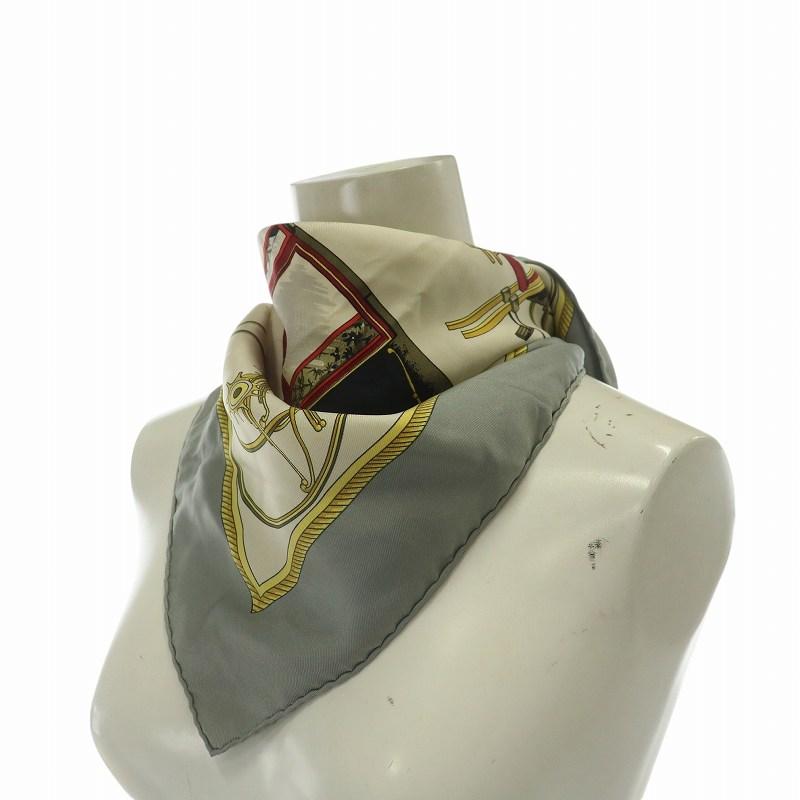 HERMES エルメス カレ90 スカーフ【折りたたみ式 幌の馬車】 HERMES エルメス カレ90 折りたたみ式幌馬車 スカーフ 絹 シルク