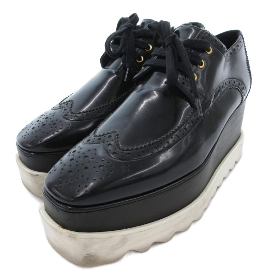 ステラマッカートニー STELLA McCARTNEY エリス 厚底シューズ ウィング 