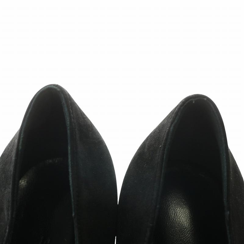 エルメス HERMES パンプス スエード ポインテッドトゥ ハイヒール 38