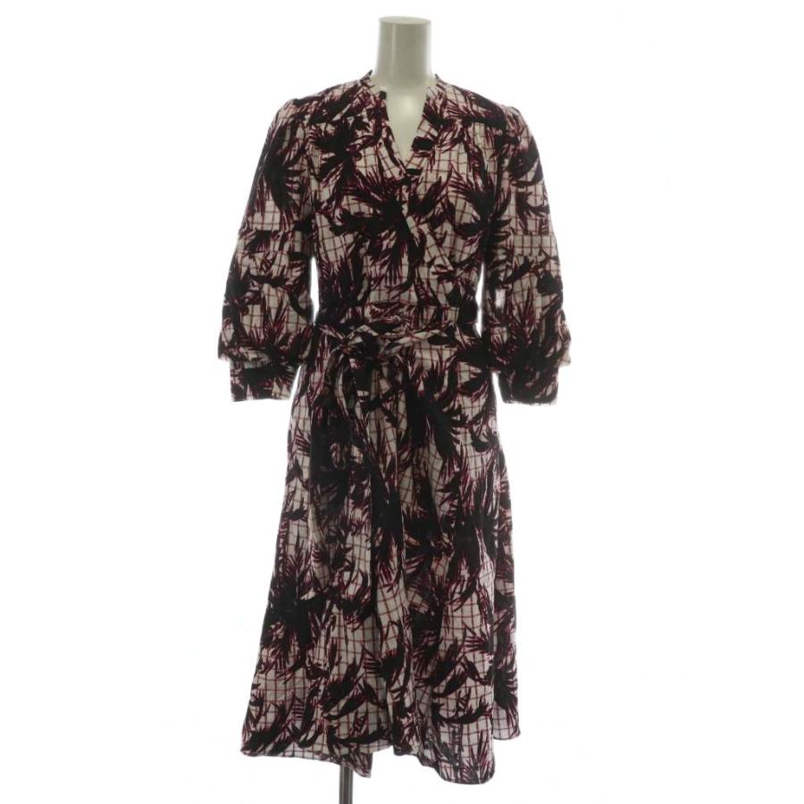 未使用品 DIANE von FURSTENBERG 近年モデル ワンピース 七分袖 ロング