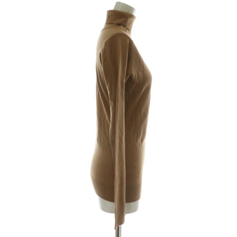 【中古】ジョンスメドレー ニット セーター 長袖 タートルネック ウール S 茶 ブラウン 未使用品 ジョンスメドレー JOHN SMEDLEY ニット セーター ウール 長袖