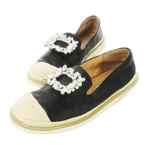 スタッカート STACCATO スリッポン スニーカー レザー 革 ジュート 