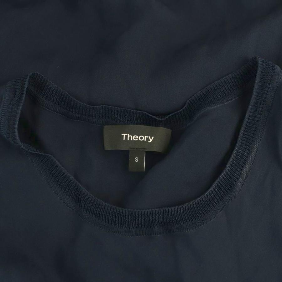 theory（セオリー） ワンピース ノースリーブ ロング S 紺 ネイビー