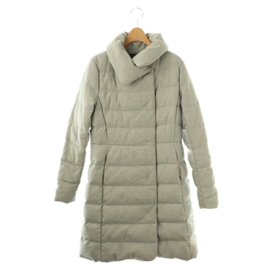 theory（セオリー） ダウンコート ロング ウール S グレー /HK □GY19