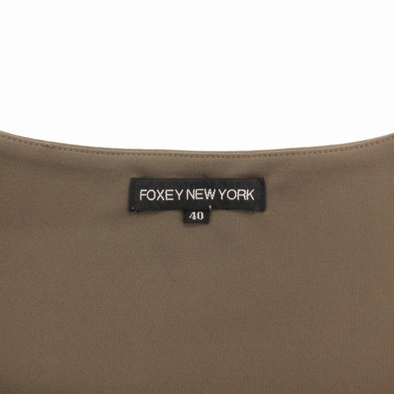 フォクシーニューヨーク FOXEY NEW YORK ワンピース 半袖 ひざ丈  