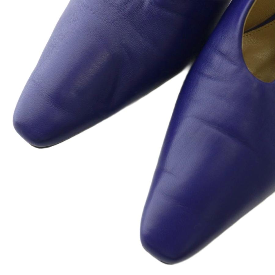 ボッテガヴェネタBottega Veneta アーモンドトゥパンプス パープル