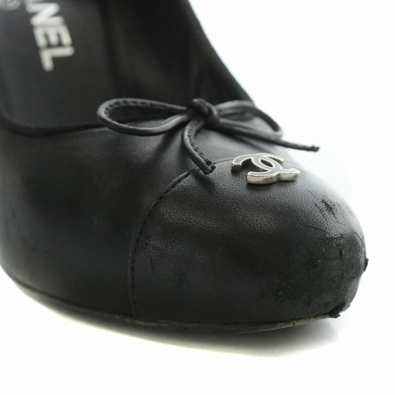 CHANEL（シャネル） パンプス レザー ラウンドトゥ ハイヒール