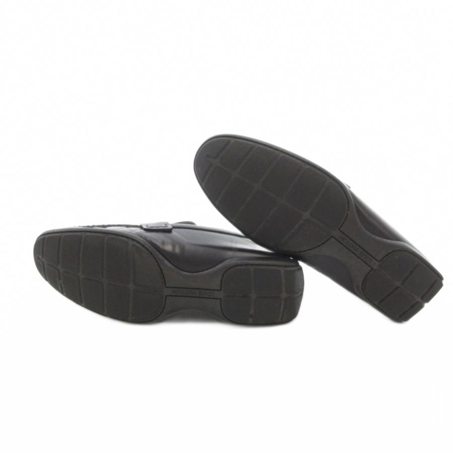 【中古】ルイヴィトン LOUIS VUITTON モンテカルロ ローファー ドライビングシューズ レザー 6.5 黒 /UO ■GY19 LOUIS VUITTON（ルイ・ヴィトン） モンテカルロ ローファー