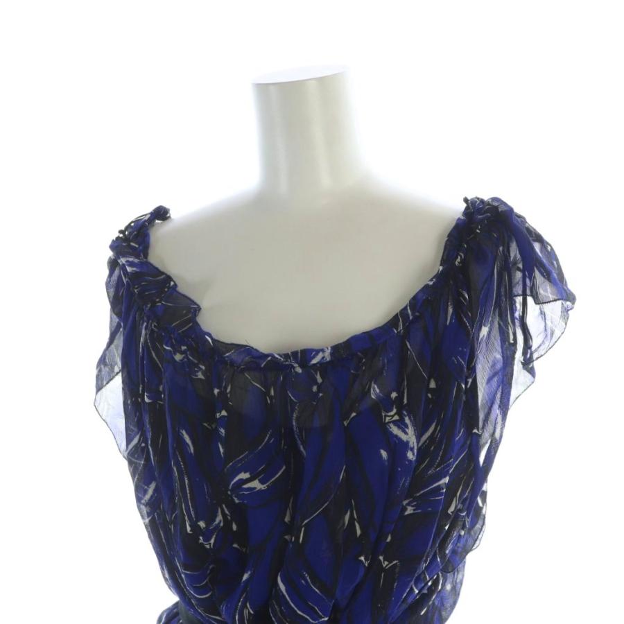 PRADA（プラダ） チュニック ノースリーブ ミニワンピース ロゴ フリル