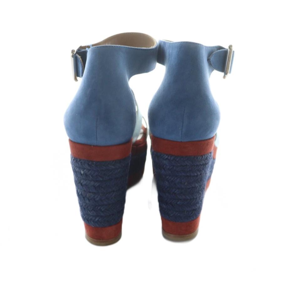 HERMES（エルメス） サンダル スエード ウェッジソール ストラップ