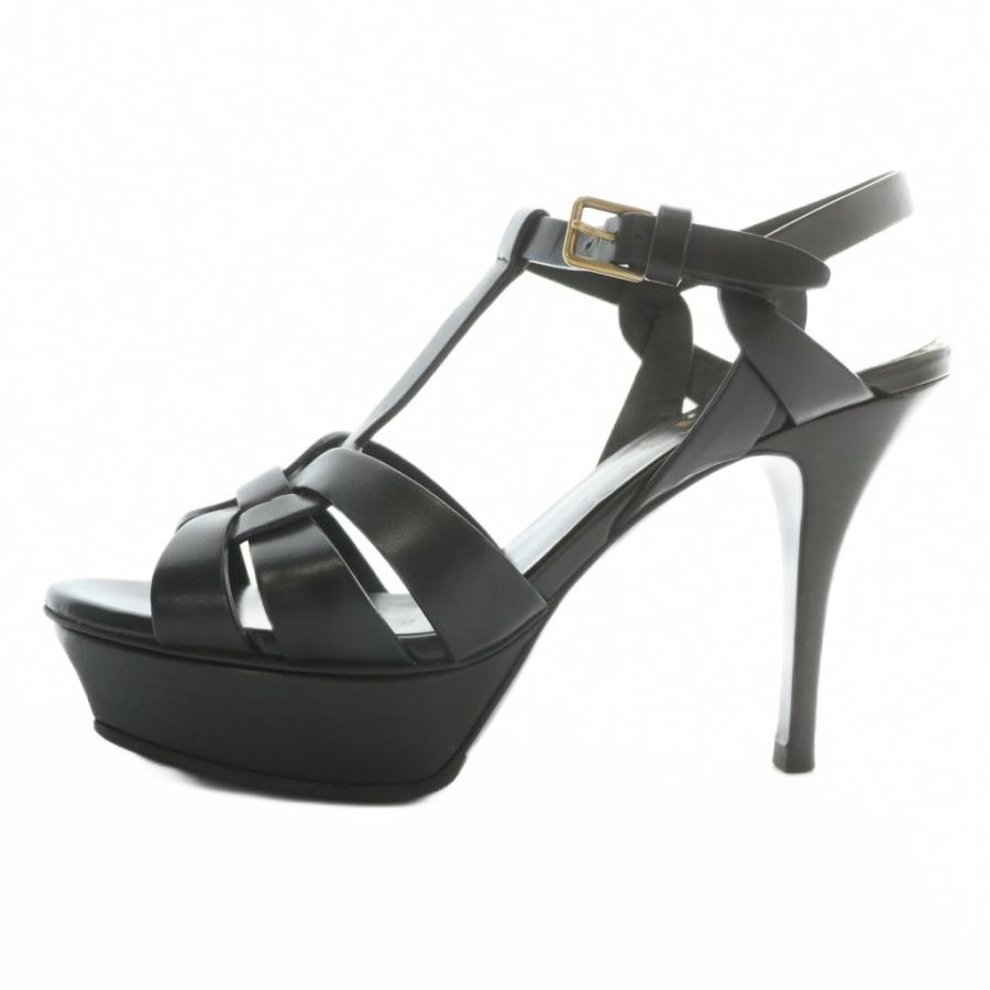 Yves Saint Laurent ブラックハイヒールサンダル 【公式通販】