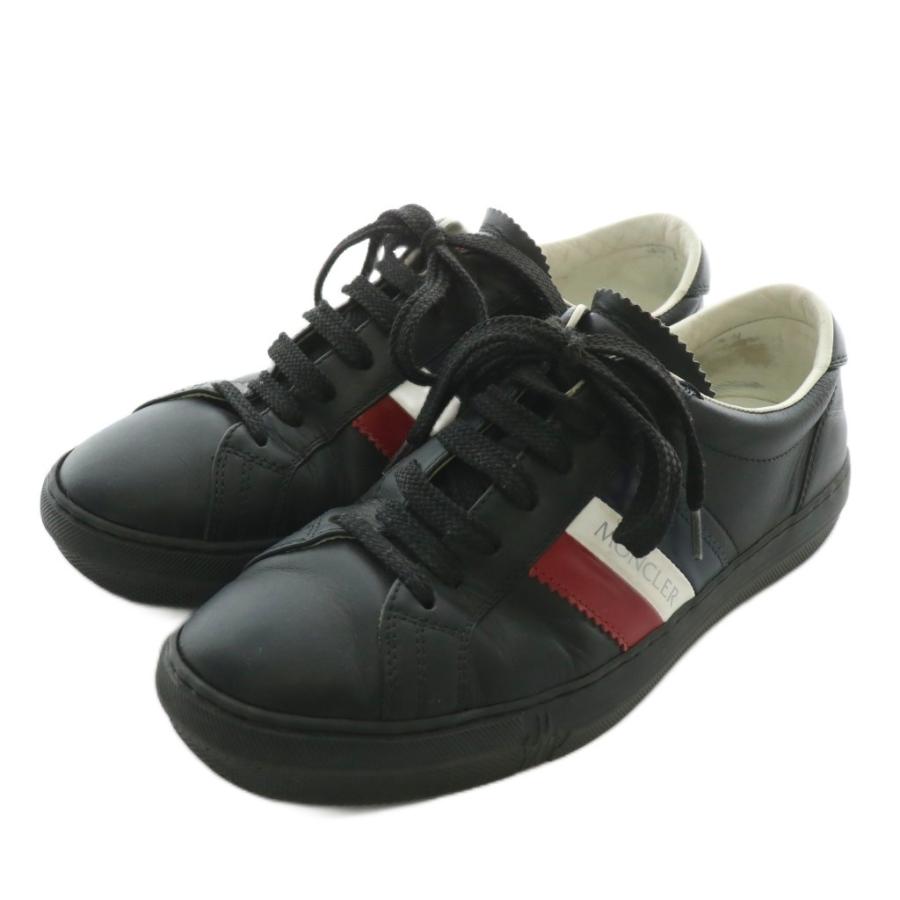 モンクレールスニーカー MONCLER モンクレール スニーカー レザー ローカット ロゴ 39