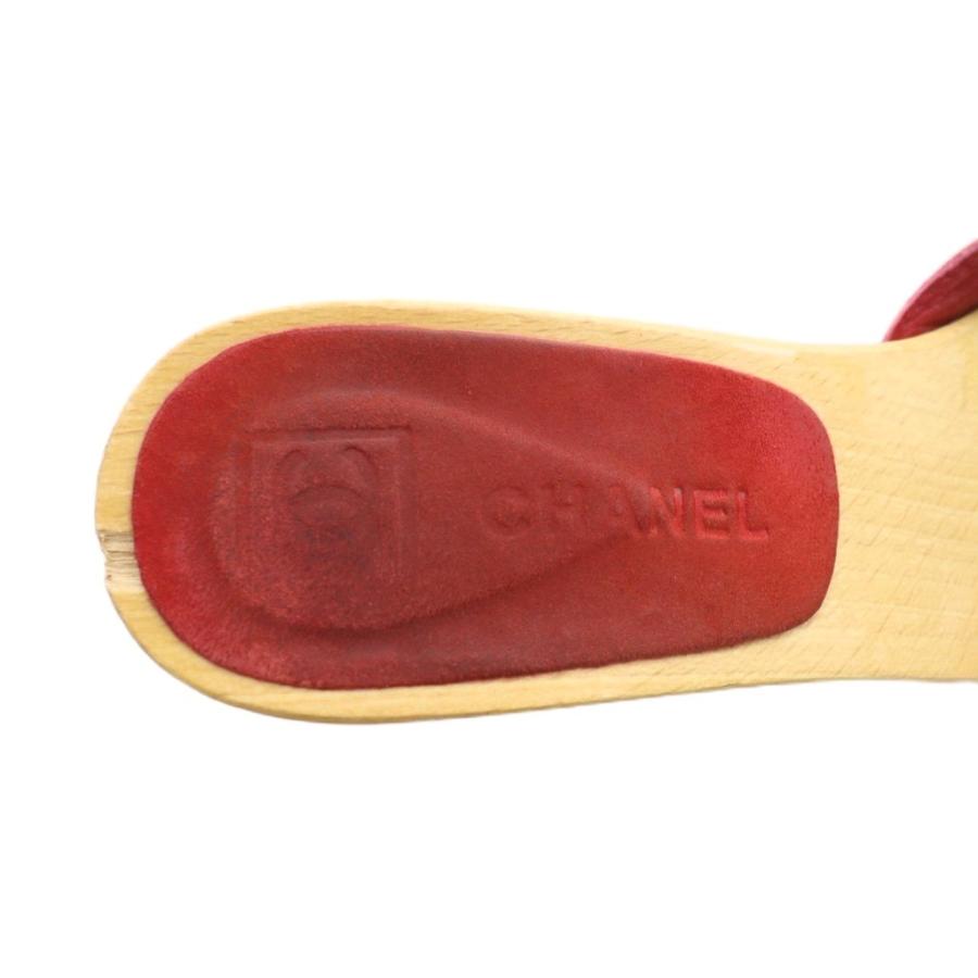 CHANEL（シャネル） ミュール スエード オープントゥ ウッドソール