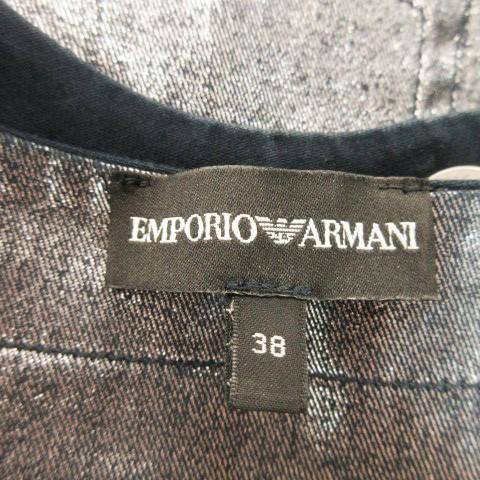EMPORIO ARMANI エンポリオアルマーニ ノーカラージャケット 