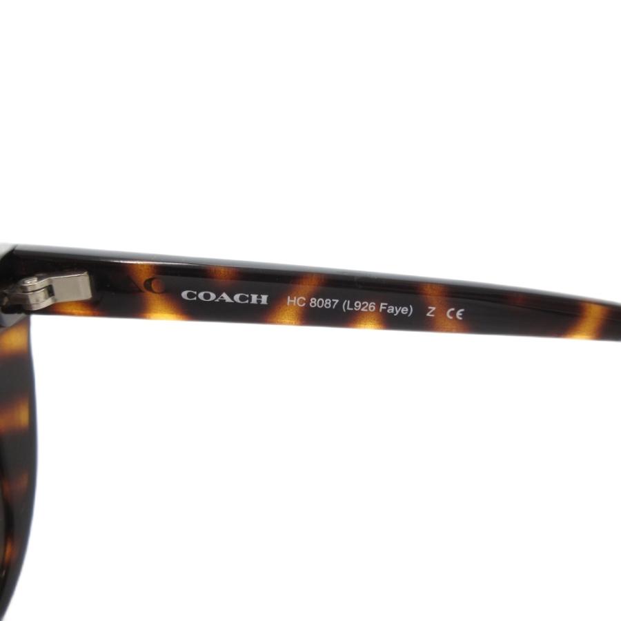COACH コーチ サングラス べっ甲柄 プラスチックフレーム 茶 ブラウン  