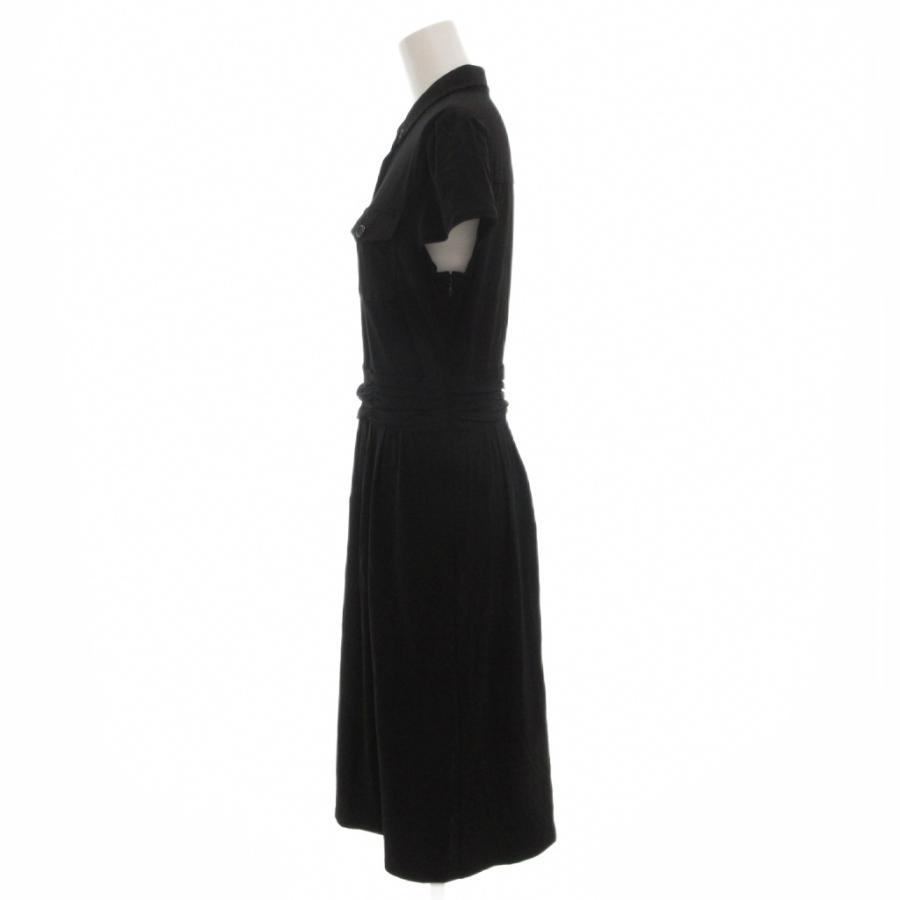 バーバリー ロンドン BURBERRY LONDON 半袖ワンピース ひざ丈 40 黒